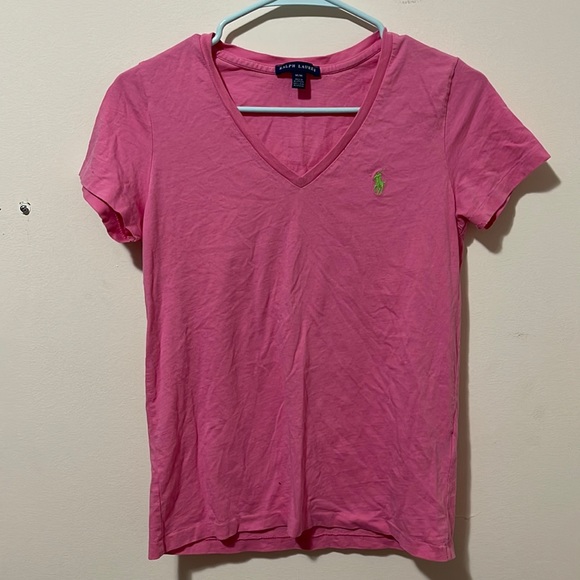 Ralph Lauren Tops - Ralph Lauren Women’s Size Medium Pink Tee GUC